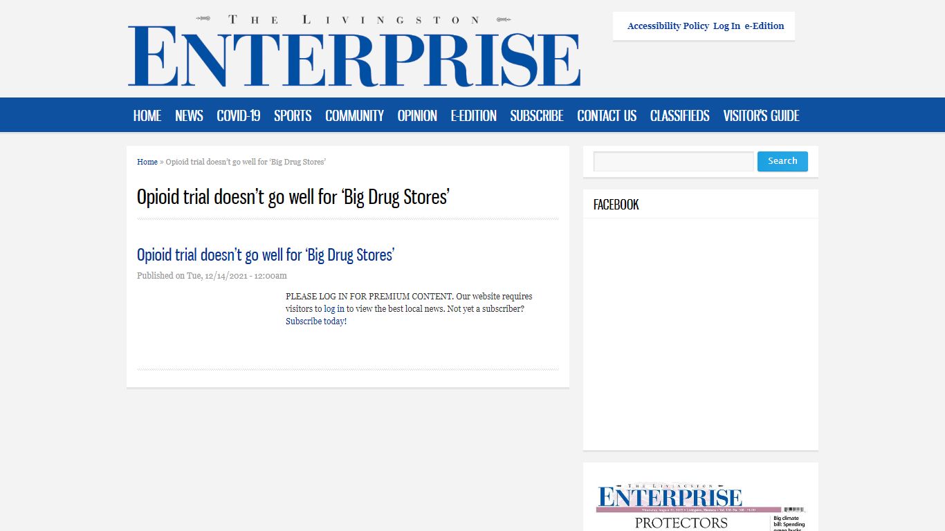 Opioid trial doesn’t go well for ‘Big Drug Stores’ | The ...